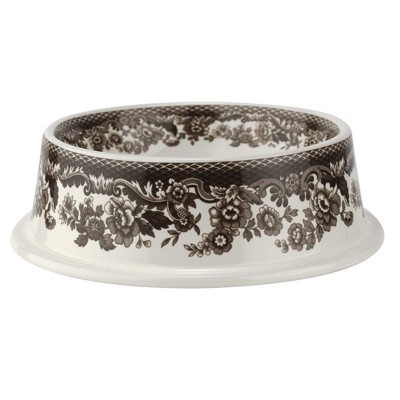 Spode Delamere Pet Bowl - 7" Stoneware Dish for Dog or Cat Food & Water, Durable Pet Feeding Bowl, Dishwasher Safe for Easy Cleaning