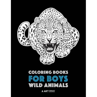 Coloring Books For Boys - by  Art Therapy Coloring (Paperback)