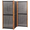 VidaXL 3-Panel Room Divider Black 82.7 in.x70.9 in. - image 3 of 4