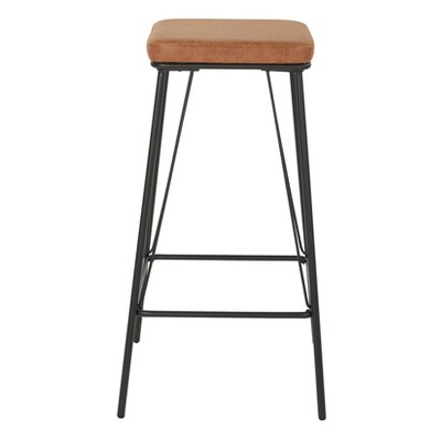 Mayson Contemporary 30" Sand PU and Steel Barstool