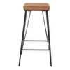 30" Mayson Barstool Sand: Upholstered, Metal Frame, Square Seat - OSP Home Furnishings - 2 of 4