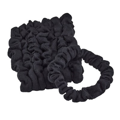 sc&#252;nci No Damage Knit Scrunchies - Black - All Hair - 8pcs