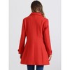 INSPIRE CHIC Women's Winter Classic Single Breasted Outwear Overcoat with Pockets - 4 of 4