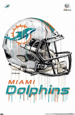 Miami Dolphins NFL Miami Heat American Football Helmets, Miami