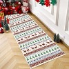 Christmas Area Rug 2x3 Washable Snowflake Carpet Non Slip Holiday Decorative - 3 of 4