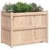 vidaXL Garden Planter Decorative Outdoor Plant Pot Flower Box Solid Pine Wood 35.4"x19.7"x27.6" - 4 of 4