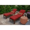 Casual Cushion Solid Sunbrella Fabric 1-Piece Outdoor Chaise Cushion, 22.5"W x 74"L - 2 of 4