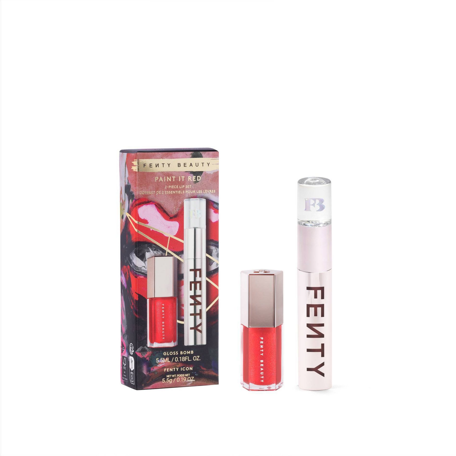 Fenty Snackz by Fenty Beauty by Rihanna Paint It Red Lip Set - 2pc - Ulta Beauty