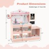 Honeyjoy Wooden Doctor Play Set with Clock Sink Eye Chart ECG Monitor Exam Area Storage Blue/Pink - 3 of 4