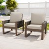 EAGLE PEAK Natural Cedar Patio Dining Chair, Real Wood Outdoor Furniture with Cushion - 2 of 4