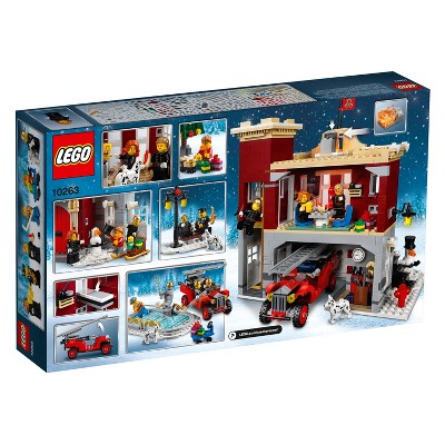 lego christmas village fire station