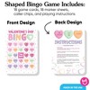 Big Dot of Happiness Valentine Hearts Bingo Game, Candy Hearts Picture Cards with Markers, Entertainment Set, Family-Friendly Activity - Set of 18 - 3 of 4
