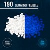 Maplefield 190 Pieces Glow in the Dark Rocks | Indoor & Outdoor Use - Powered by Sunlight - White - 2 of 4
