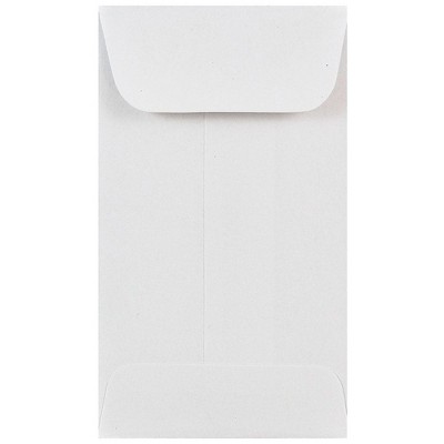 JAM Paper #3 Coin Business Envelopes 2.5 x 4.25 White 1623183H