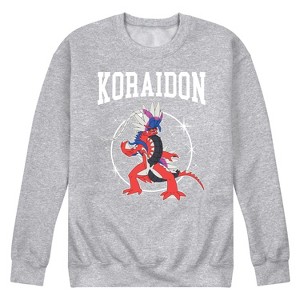 Men's - Pokémon - Koraidon Dragon Type Collegiate Graphic Fleece Sweatshirt - 1 of 4