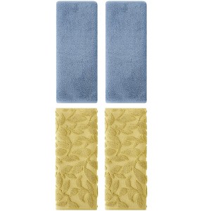 REGALWOVEN 4 Pcs Kitchen Bath Soft Absorbent Hand Towel Set - 1 of 4