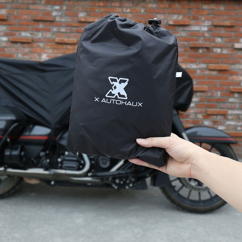 Unique Bargains Lightweight Half Outdoor Waterproof Rain Dust Protector Motorcycle Half Cover 1 Pc, 5 of 8
