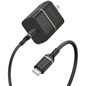 OtterBox USB-C to USB-C Fast Charge Wall Charging Kit (20W) (78-80219) Black Shimmer - 1 of 4