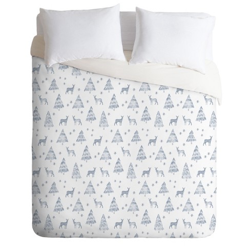 Little Arrow Design Co Watercolor Nordic Winter Duvet Cover Set