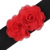 INSPIRE CHIC Women's Elastic Wide Double-Flower Stretch Corset Waist Belt 1 Pc - 2 of 4