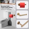WOWOW 3 -Piece Bath Hardware Set with Mounting Hardware with Towel Ring, Toilet Paper Holder, and Towel Hook in Brushed Nickel - 4 of 4