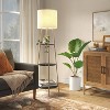 Shelf Floor Lamp Black/Natural - Threshold™ - image 3 of 4