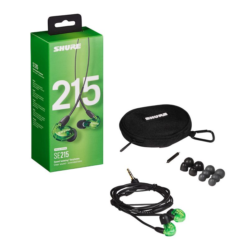 Shure SE215 Professional Sound Isolating Earphones (Limited Edition Green), 4 of 16