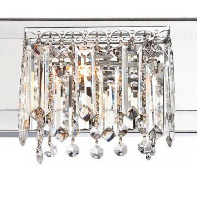 Chrome Crystal 37" 4-Light Bath Vanity Fixture