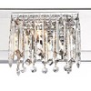Possini Euro Design Hanging Crystal Modern Wall Light Chrome Hardwire 33 3/4" 4-Light Fixture for Bedroom Bathroom Vanity Reading Living Room Hallway - 3 of 4