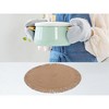 REGALWOVEN Rustic Tassel Rattan Round Wipe Clean Placemats 15 x 15 Inch 6 Pcs - 4 of 4