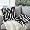 Throw Pillow Covers Animal Zebra Skin Pillow Covers 18x18 Inch Set of 2 - 3 of 4