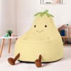 MAYEERTY Toddler Children's Bean Bag Chair Artificial Rabbit Fur Cover Teenager Filled Sofa - 2 of 4