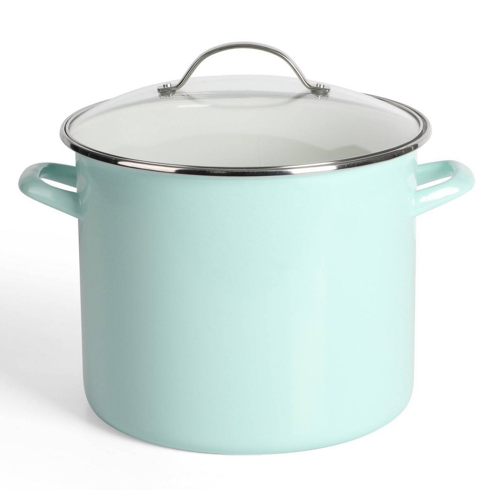 Martha Stewart Thayer 12qt Stock Pot with Lid Blue