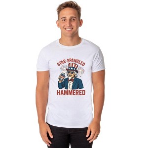 Fourth Of July Men's Star-Spangled Uncle Sam Parody Funny T-Shirt - 1 of 4