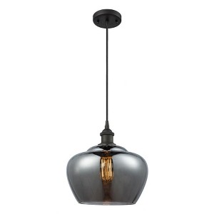 Fenton - 1 Light Cord Hung Mini Pendant In Industrial Style-11 Inches Tall and 11 Inches Wide - 1 of 1