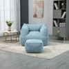 CAVINAS Bean Bag Chair Lazy Sofa/Footstool Durable Comfort Lounger High Back Bean Bag Chair Couch for Adults and Kids - 2 of 4