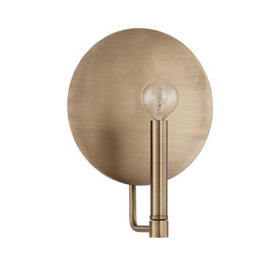 Wells Aged Brass Dimmable One-Light Wall Sconce