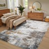 Washable Modern Abstract Rug Non Slip Low Pile Rug Soft Contemporary Throw Floor Cover Foldable Indoor Carpet for Living Room Bedroom - 4 of 4
