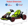 24v Electric Go Kart for Kids 6-12 Years Old, Battery Powered Drifting Ride-on Car with Powerful Motor, Slow Start, Built-in Music - 2 of 4