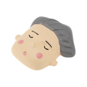 Unique Bargains Decorative Magnets Magnetic Fridge Sticker Irregular Shape Eldest Resin Brown Beige 1Pc - 1 of 3