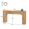 47-Inch Long Console Table, Wooden Rectangular Sofa Table Behind The Couch, Farmhouse Entryway Tables for Bedroom, Living Room - 3 of 4