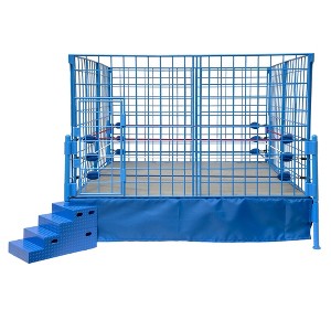 Classic Wrestling Ring & Classic Steel Cage for WWE & AEW Wrestling Action Figures - 1 of 4