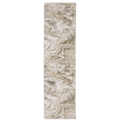 Oriental Weavers Nebulous 530E9 Ivory/ Tan Indoor Area Rug - 2'3" x 7'6"
