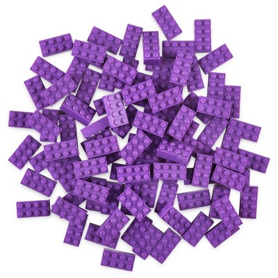 Strictly Briks Classic Bricks Starter Kit, Purple, 96 Pieces, 2x4 Studs ...