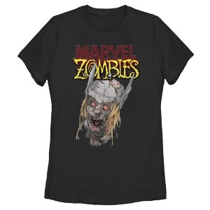 Women's Marvel Zombies Thor Face T-Shirt - 1 of 3