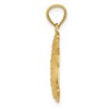 Black Bow Jewelry 14k Yellow Gold Crescent Moon and Stars Pendant, 12 or 16mm - 2 of 4
