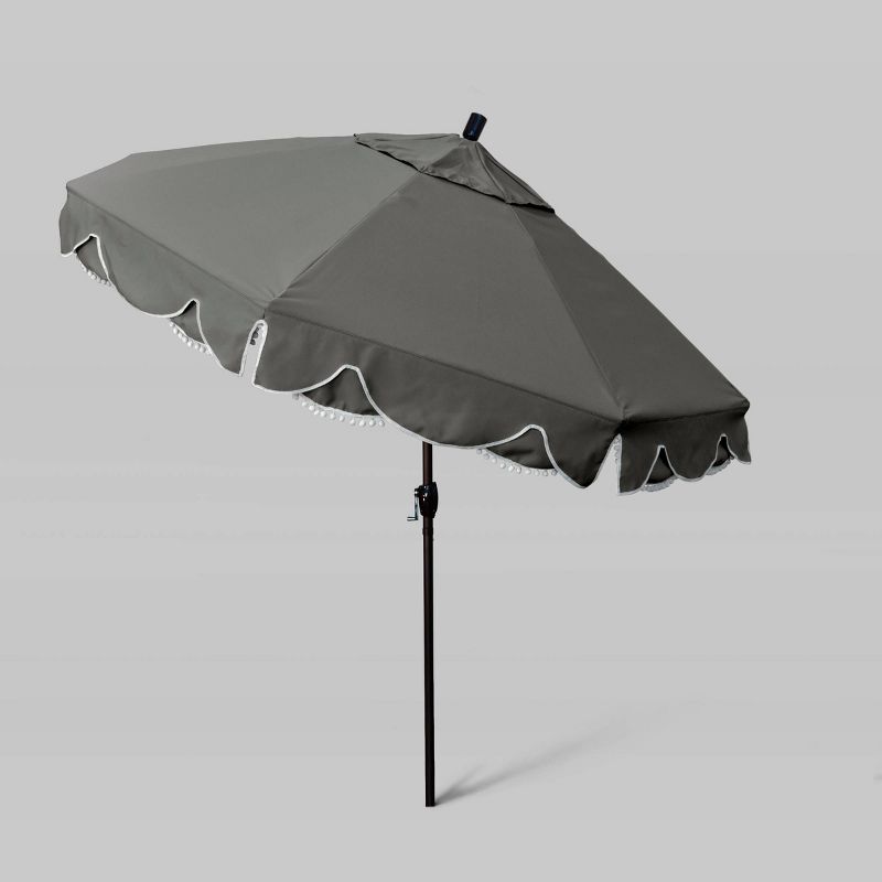 9' Sunbrella Coronado Base Market Patio Umbrella with Push Button Tilt - Bronze Pole - California Umbrella, 3 of 5