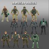 Joyfy 16 Pcs Army Men Action Figures for Boys, Military Toy with 12 Realistic Army Ranger and Weapon Gear Accessories，Birthday for Boys Gift - 2 of 4