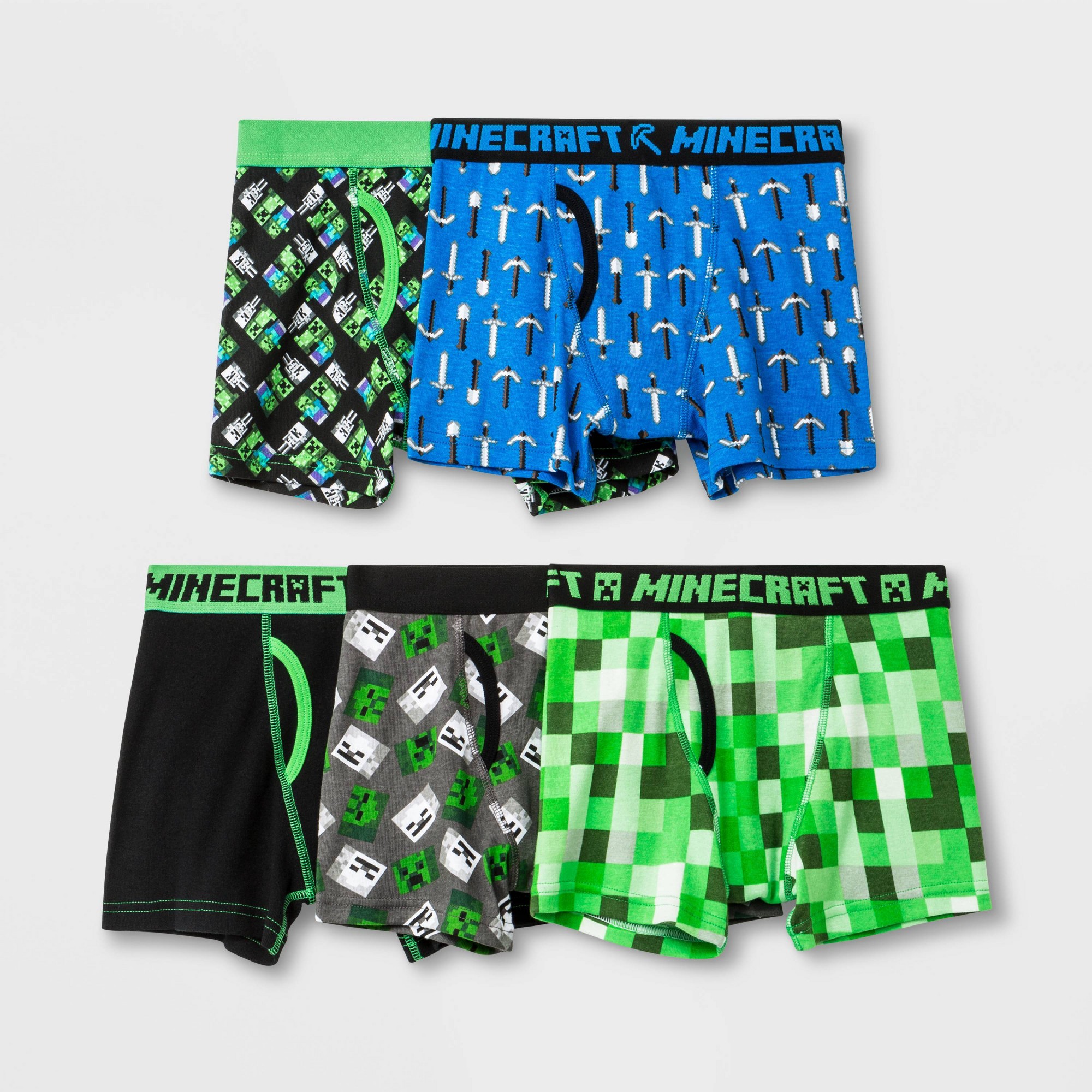 Boys' Minecraft 5pk Underwear : Target