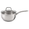 BergHOFF Belly Shape 18/10 Stainless Steel 3Pc Fry Pan & Stockpot With Glass Lid - 2 of 4